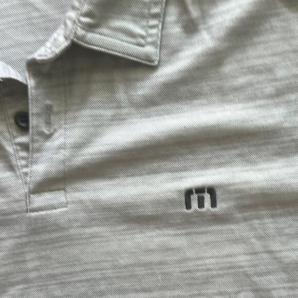 Travis Mathew What A Legend Gray Short Sleeve Polo Shirt Large Golf Athletic - Picture 3 of 5